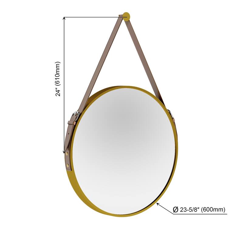Goodrich 36" High Sling Mirror - Round 24" Diameter