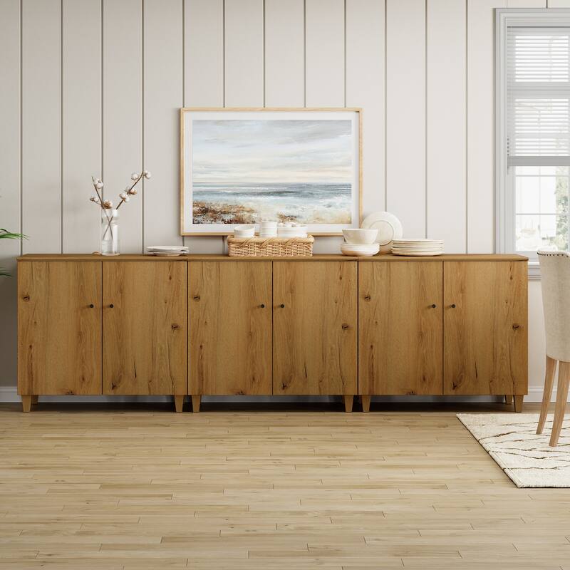 Sideboards Buffet Cabinets with Doors for Dining Room, 32.4"H