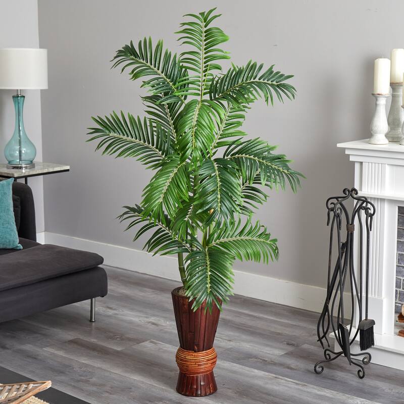 Artificial Tuscan Tree with Planter - 62 Inch Indoor Outdoor Decorative Tree - 5.17ft.
