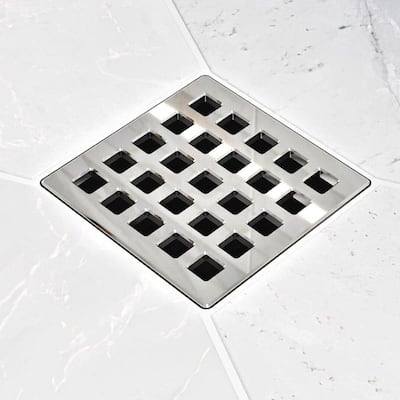 Ebbe America E4803-PC QUADRA - Polished Chrome - Unique Drain Cover