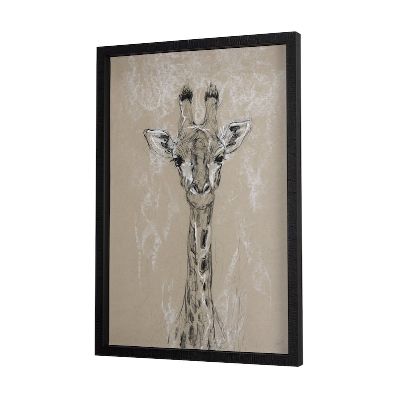 Sketch of Animal IV (Giraffe) Framed Art Print