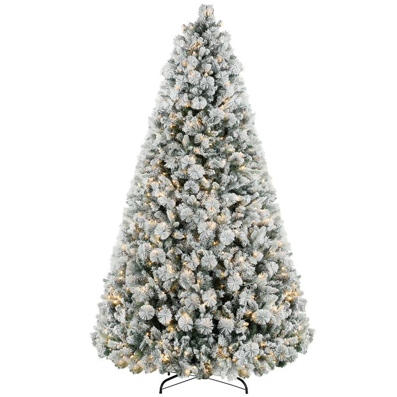 9 ft Artificial Christmas Tree with 750 Clear Lights for Home /Office /Holiday