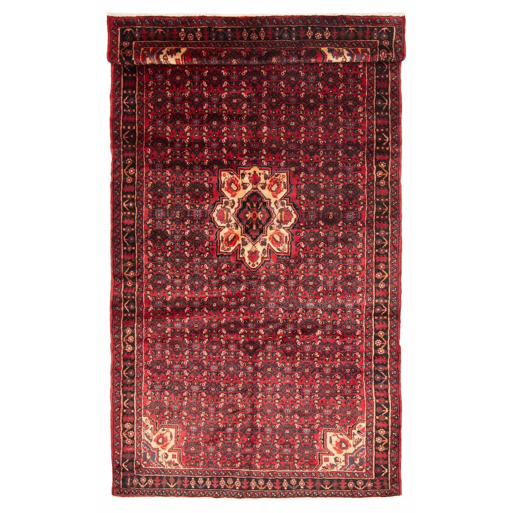 ECARPETGALLERY Hand-knotted Andelz Red Wool Rug - 5'2 x 9'11