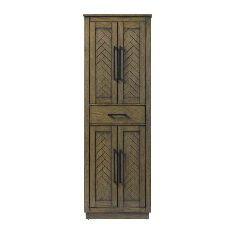 Raphael Bath Storage Cabinet (16-28 In.) - Hazel Oak - 24"