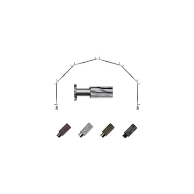 Bay Window Curtain Rod - 6-Sided Corner Rod, Satin Nickel Finish - Home Décor Drapery Hardware - M