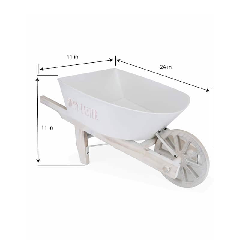 Rae Dunn Decorative Easter Wheelbarrow