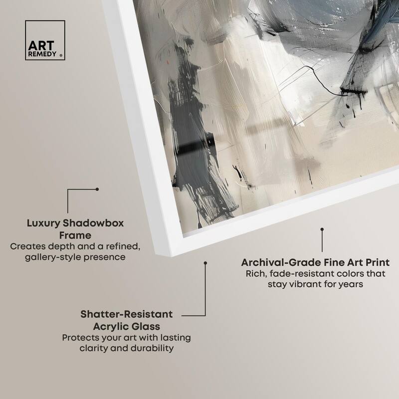 Scribbled Energy II Shadowbox by Art Remedy