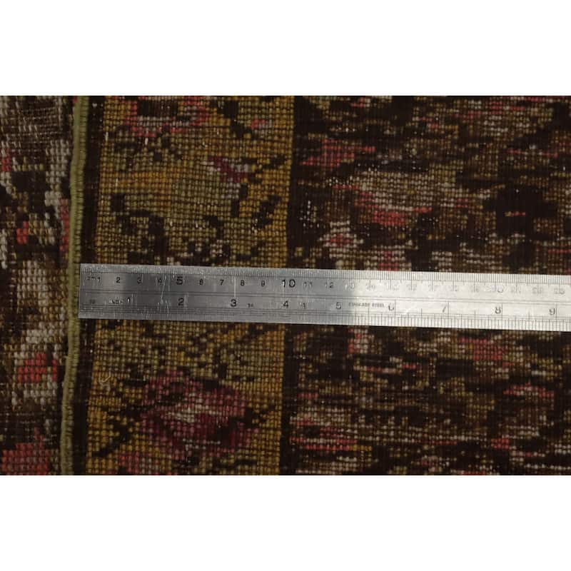 Hand Knotted Oriental 100% Wool Carpet Traditional All-Over Multi-Colored Bakhtiari Runner Rug - 14' 4'' X 3' 5''