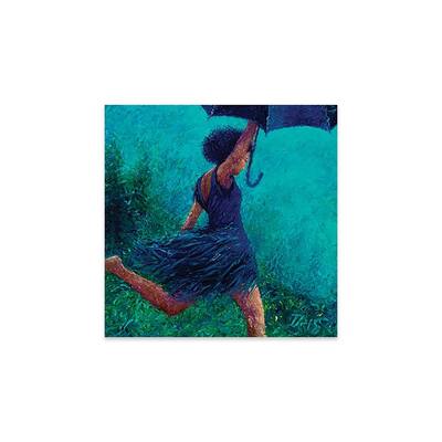 Bumbershoot Dash Print On Acrylic Glass by Iris Scott