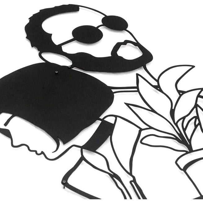 Metal Wall Art, Leon & Mathilda, Home Office and Living Room Decoration