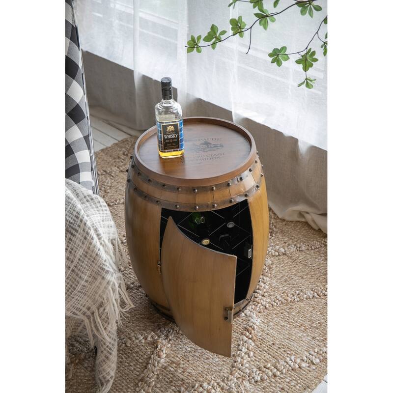 20.5x20.5x24" Drum Side Table