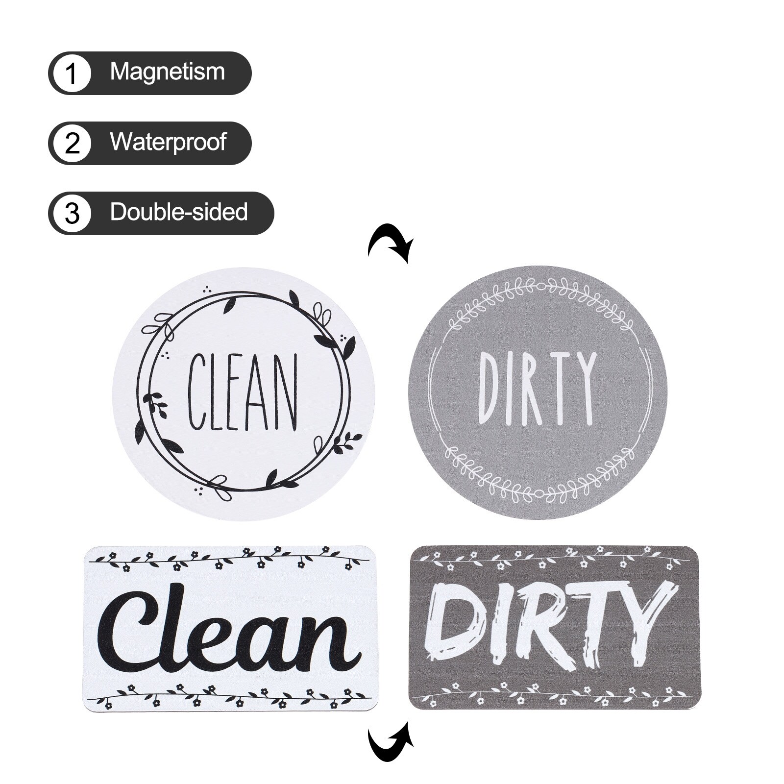 dishwasher-magnet-clean-dirty-sign-gray-white-double-sided-use-1set-bed-bath-beyond-38151221 for Free Printable Clean Dirty Dishwasher Sign Dishwasher Magnet Clean Dirty Sign Gray-White Double-sided Use 1set - Bed Bath & Beyond - 38151221 for Free Printable Clean Dirty Dishwasher Sign