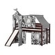 preview thumbnail 33 of 117, JACKPOT Prince & Princess Low Loft Twin Bed, Ladder Slide Tent & Tower