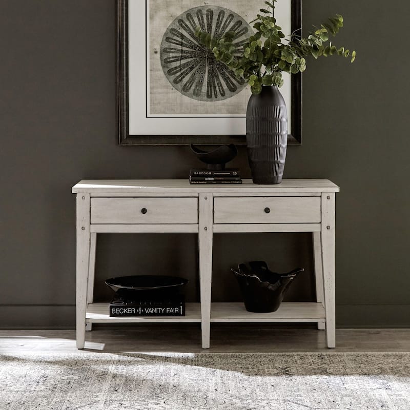 Liberty Furniture Lake House Sofa Table - Width 48" x Depth 18" x Height 29" - Width 48" x Depth 18" x Height 29"