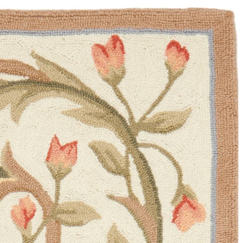SAFAVIEH Handmade Chelsea Hali French Country Floral Scroll Wool Rug