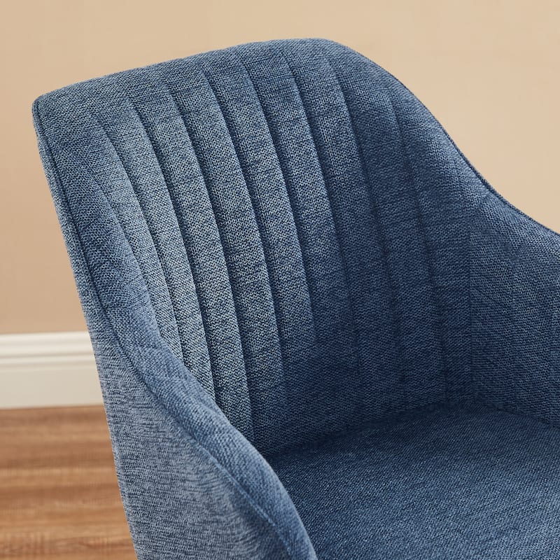 Art Leon Classical Swivel Office Accent Chair with Wood Legs