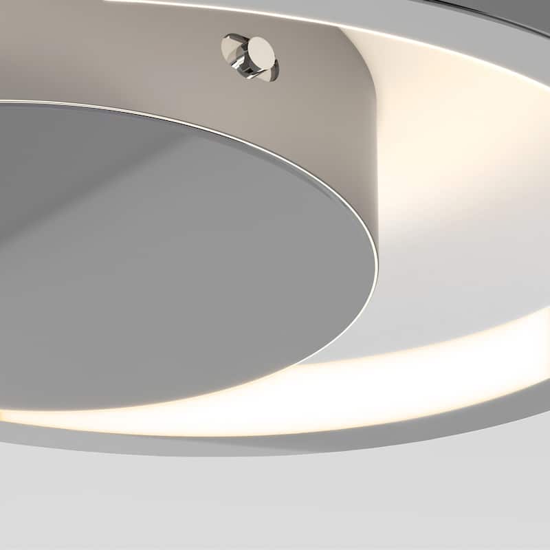Artika Salto LED Integrated Flushmount, Chrome