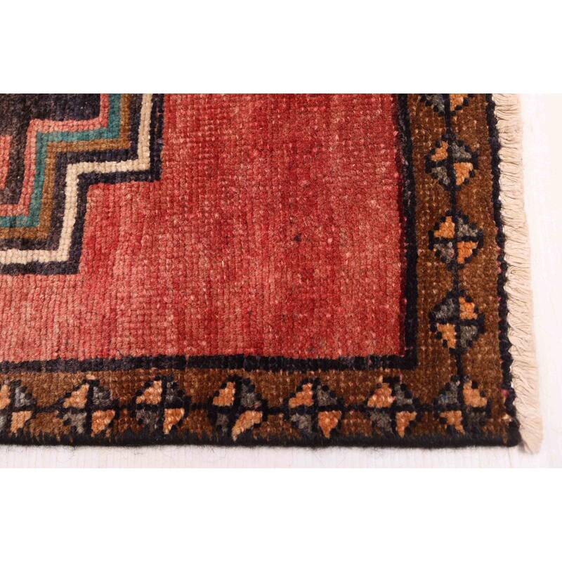 ECARPETGALLERY Hand-knotted Konya Anatolian Red Wool Rug - 2'7 x 11'0
