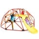 preview thumbnail 1 of 7, Gymax 8FT Climbing Dome w/ Slide Outdoor Kids Jungle Gym Dome Climber Kids