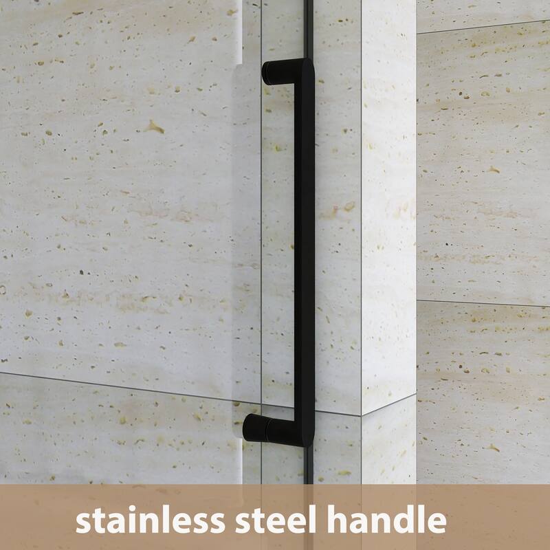 60" x 76" Sliding Frameless Shower Door - 60'' x 0.38'' x 76''
