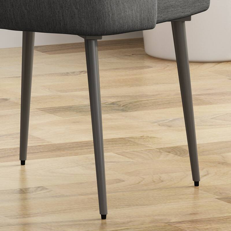Alnoor Modern Armless Fabric Dining Chairs (Set of 2) by Christopher Knight Home - N/A