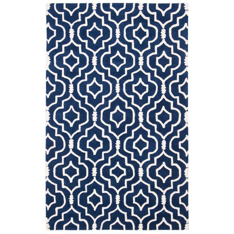 SAFAVIEH Handmade Chatham Cvetka Modern Moroccan Wool Rug