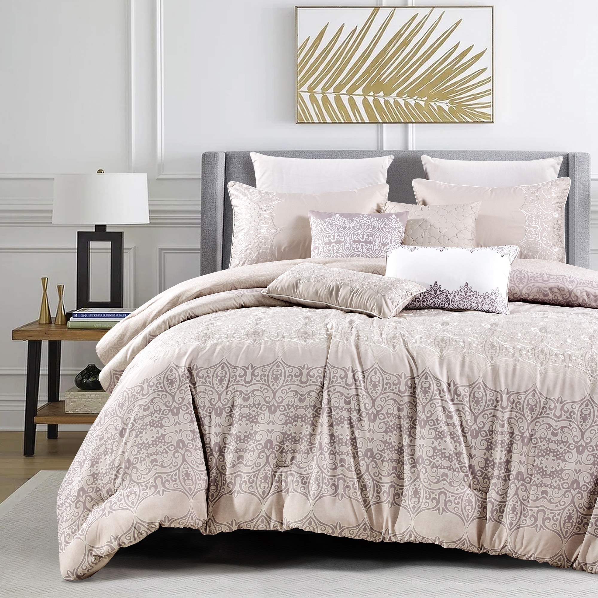 Yihana Luxury 7 Piece Comforter set Bed Bath Beyond 39670216