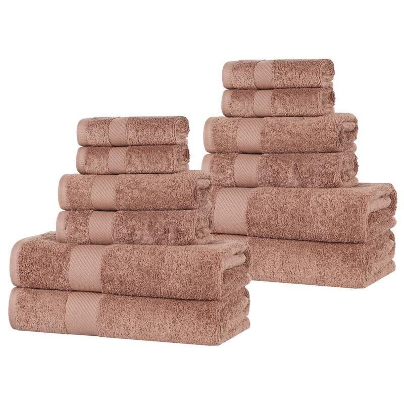 Superior Ismailia Egyptian Cotton 12-Piece Towel Set