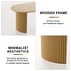 preview thumbnail 7 of 40, 67" Nordic Style Oval Dining Table - for 6 People