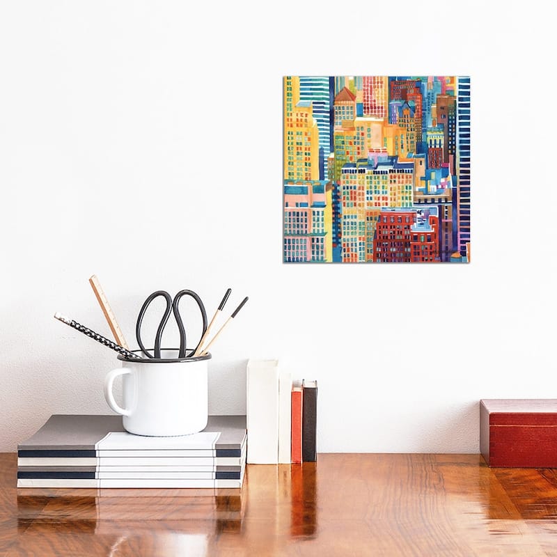 iCanvas "NYC III" by Maja Wronska Canvas Print - 12x12x1.5