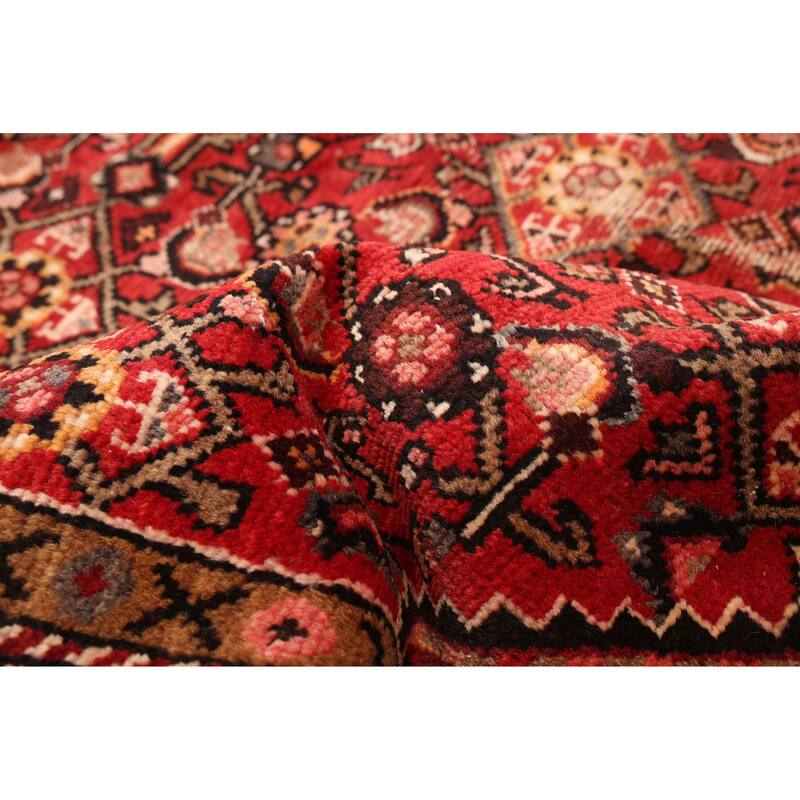 ECARPETGALLERY Hand-knotted Andelz Red Wool Rug - 4'10 x 10'1