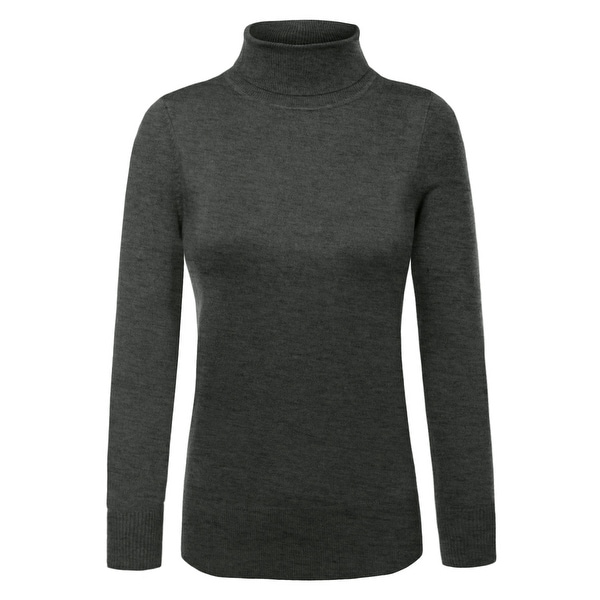 NE PEOPLE Womens Knit Turtle Neck Long Sleeve Pullover Sweater
