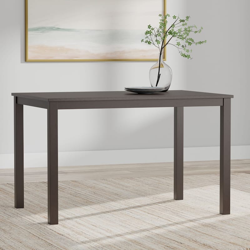 3-Piece Dining Set, 48" Rectangle Wood Table and Double X-Back Chairs
