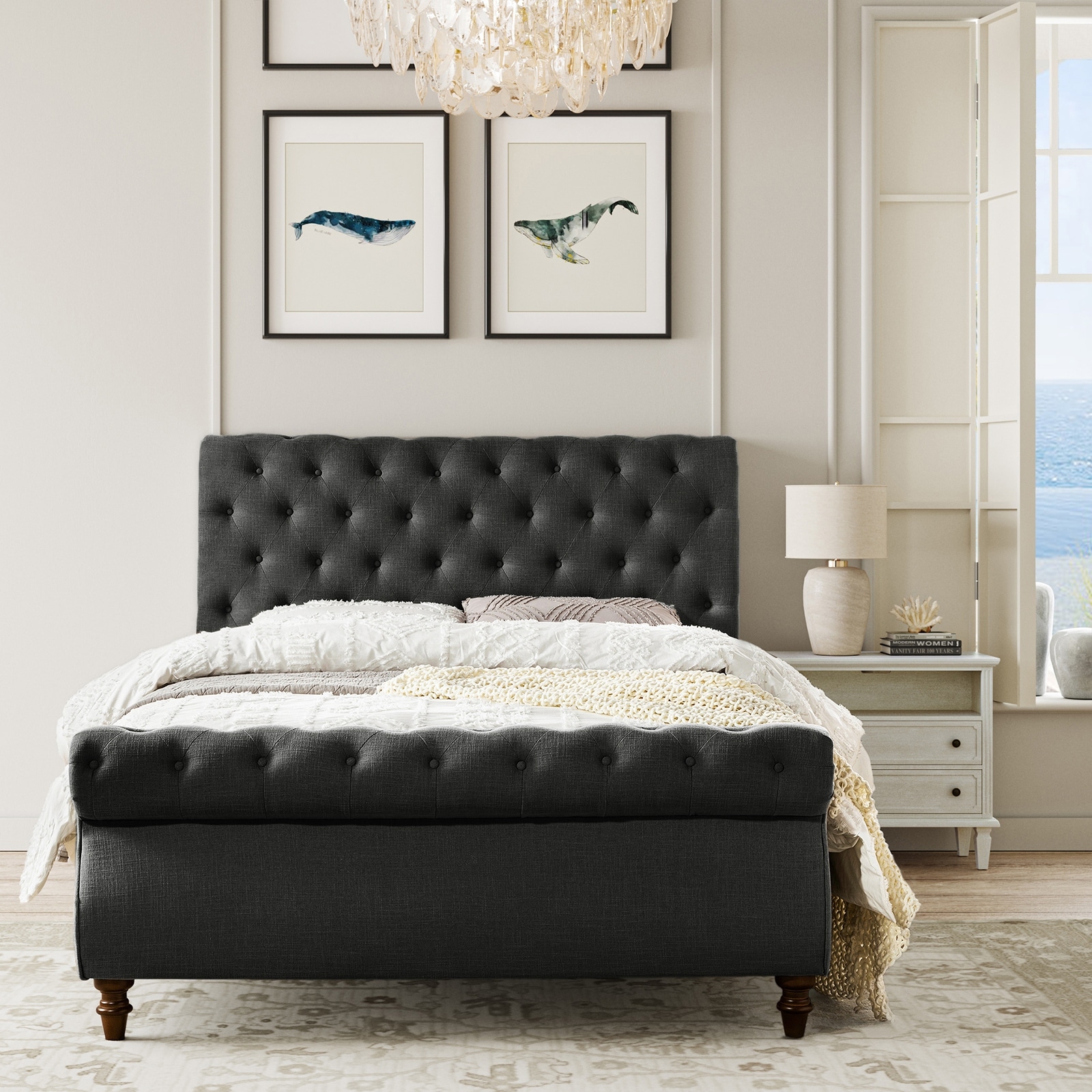 Lighted platform bed deals