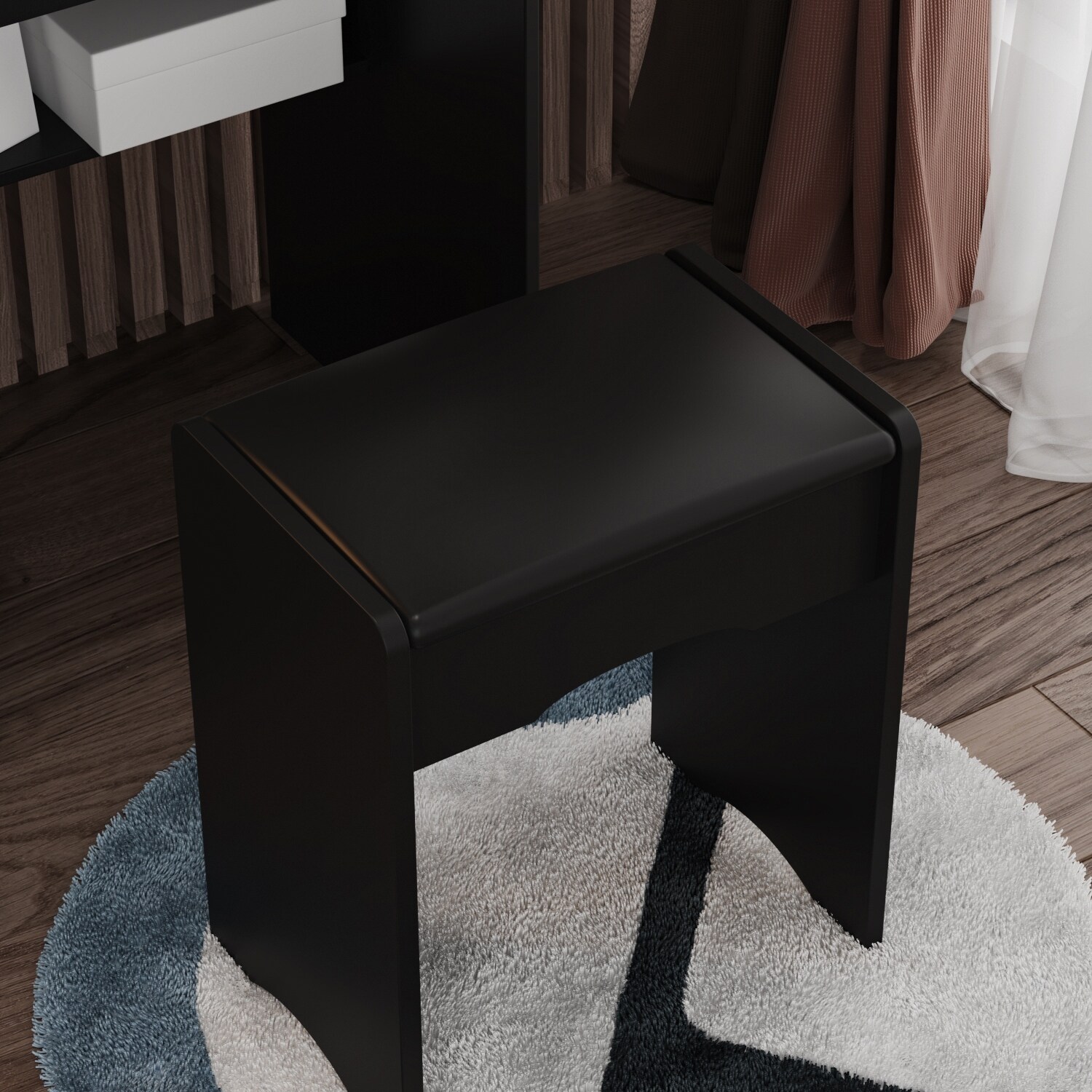 Hobson mirrored best sale unit and stool
