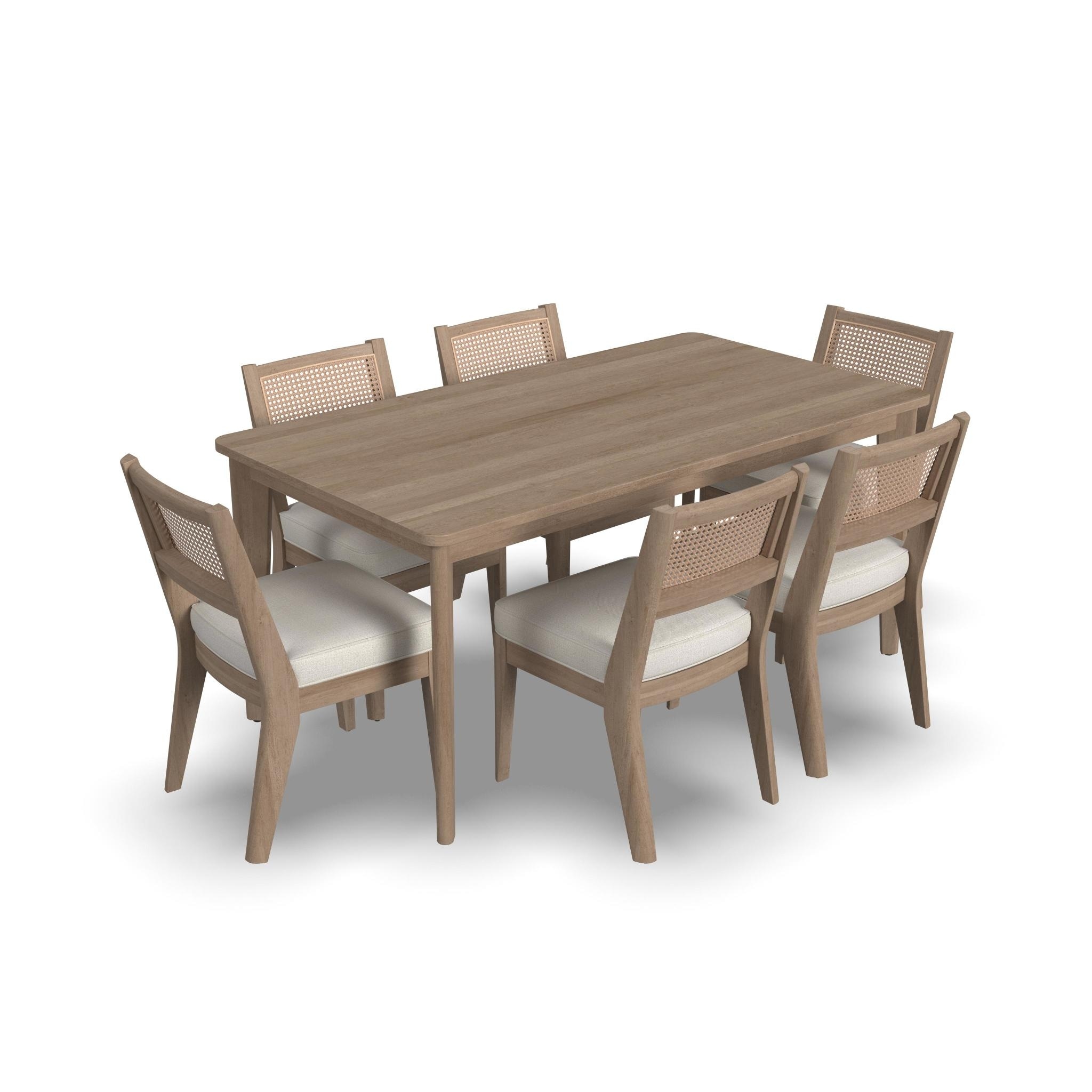 Brentwood 7-Piece Brown Wood Rectangle Dining Set by Homestyles