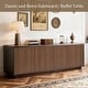 preview thumbnail 11 of 71, Wave Textured Modern Sideboard Cabinet