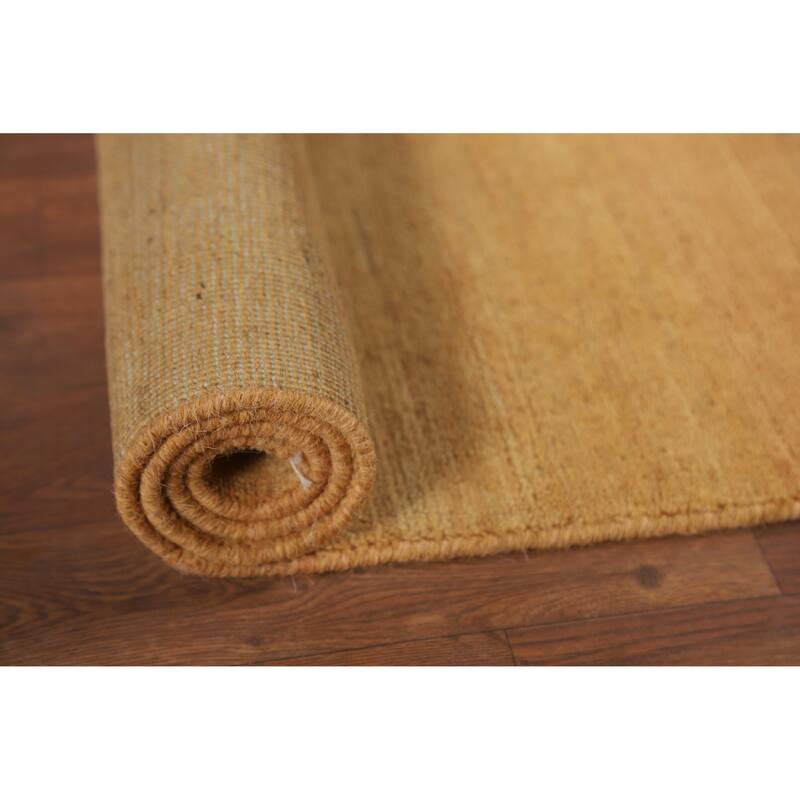 Modern Gabbeh Foyer Rug Handmade Stripe Wool Carpet - 2'7"x 4'1"