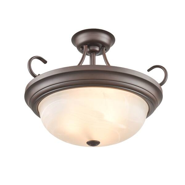 slide 2 of 12, Millennium Lighting 3 Light Semi-Flush Ceiling Mount Fixture in Multiple Finishes - N/A Rubbed Bronze