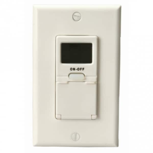 Woods 59018 In-Wall 7-Day Digital Programmable Timer, White
