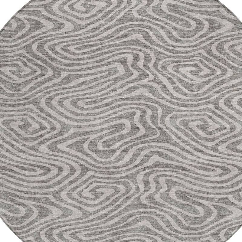 HomeRoots Abstract Transitional Rectangle Outdoor Rug