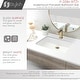 preview thumbnail 3 of 11, STYLISH 20 3/8 inch Rectangular Undermount Porcelain Bathroom Sink with two Overflow Finishes included