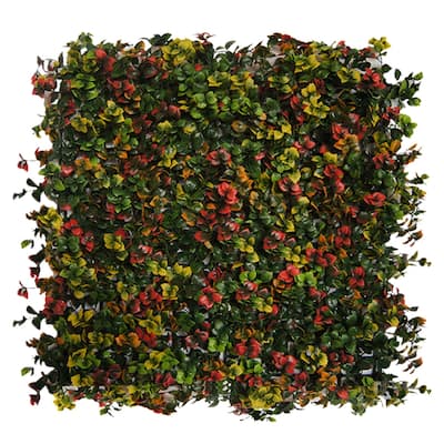 Artificial Green Foliage UV-protected for Outdoor Decor (Set of 4)