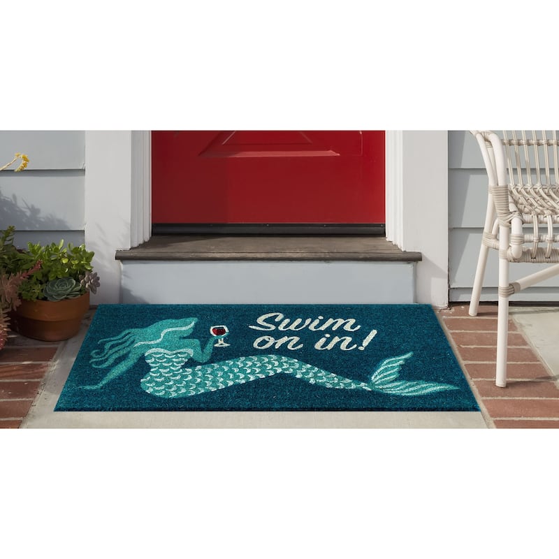Liora Manne Ocean Goddess Coir Welcome Door Mat