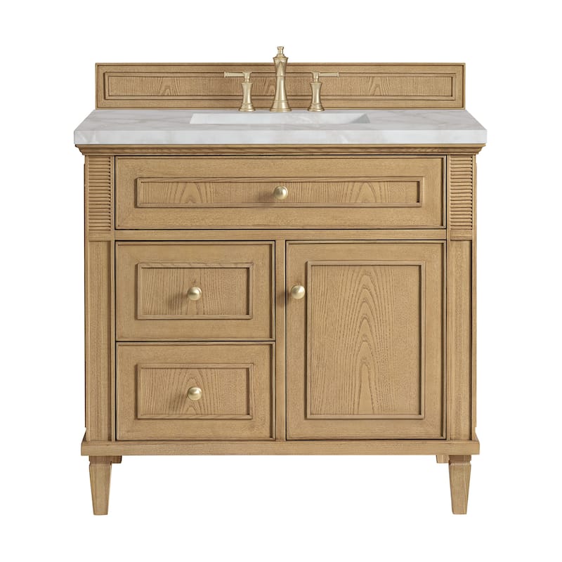 James Martin Vanities 424-V36-3VSL Lorelai 36" Single Basin Wood - Light Natural Oak - Oak Finish
