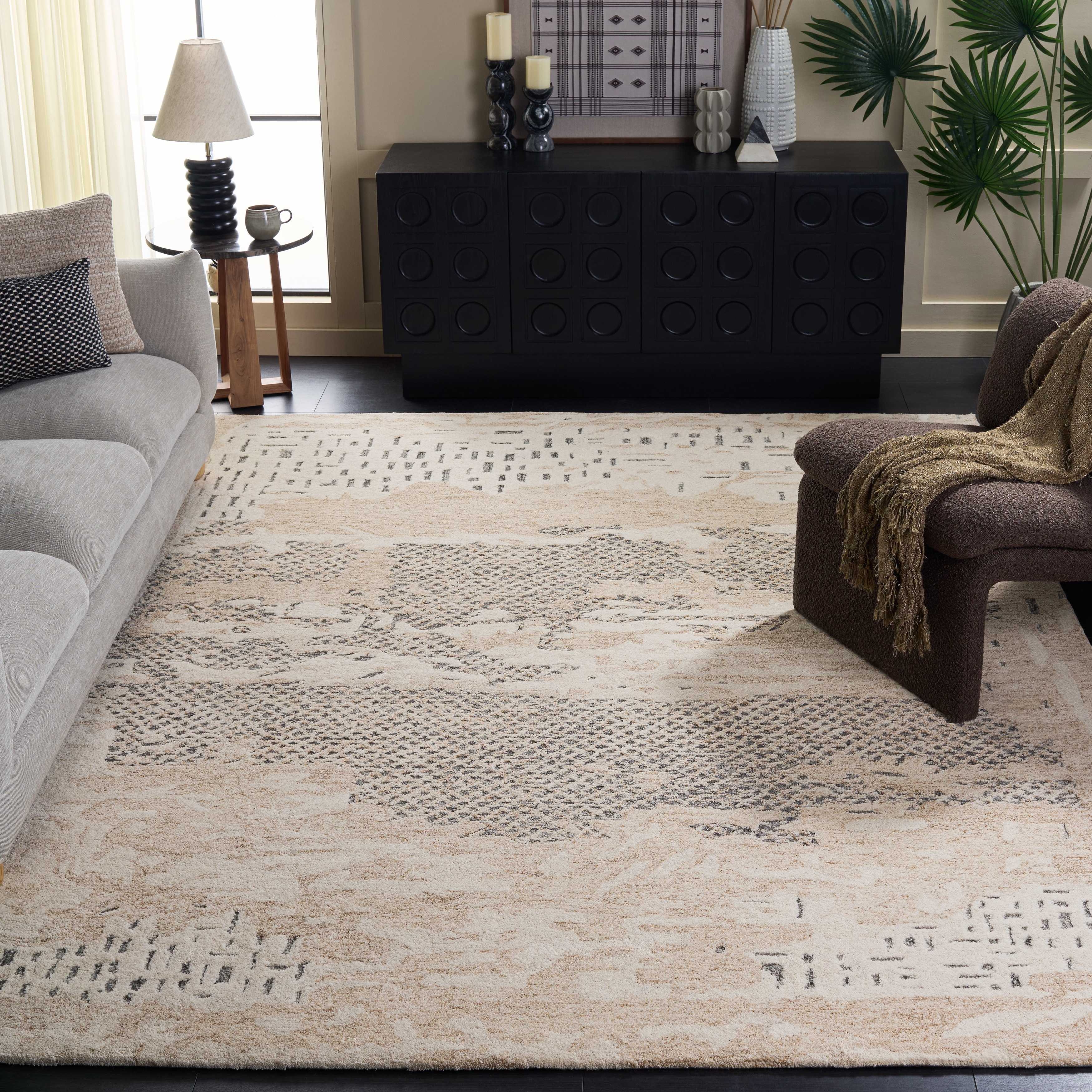 SAFAVIEH Handmade Harvest Dylis Modern Contemporary Wool Rug