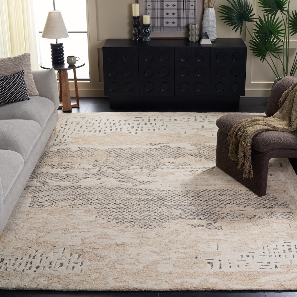 SAFAVIEH Handmade Harvest Dylis Modern Contemporary Wool Rug