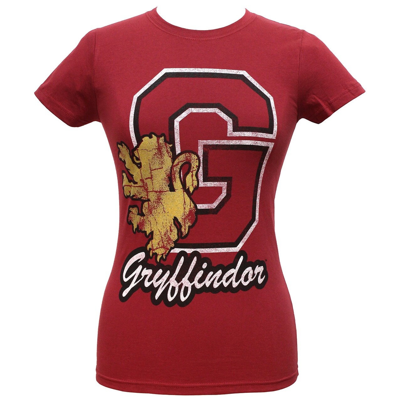 Shop Harry Potter Shirt Juniors Collegiate Script Letter And House