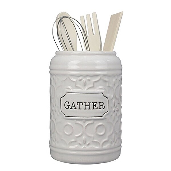 Ceramic "Gather" Tool holder w/Tools
