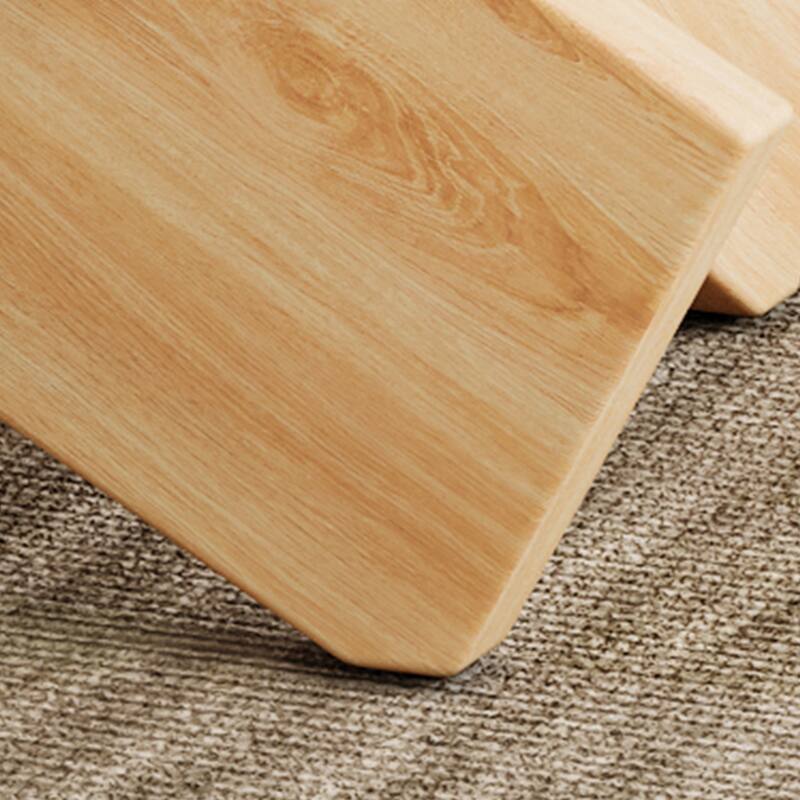 33.4" Modern Round Coffee Table with Clear Tempered Glass Top and MDF Legs for Living Room